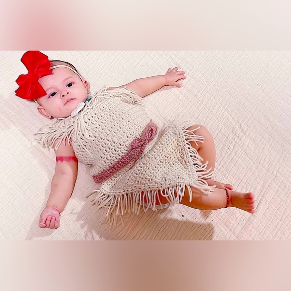 Pocahontas Crochet ,Outfit, Baby Outfit, Halloween Costume, Dress